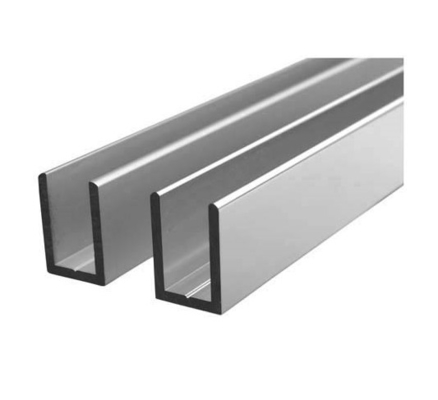 ASTM 904L 2205 U আকৃতির চ্যানেল ইস্পাত স্টেইনলেস স্টীল প্রোফাইল